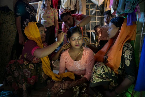 Rohingya Refugee Muslims Participate in Early Marriages at Cox's Bazar