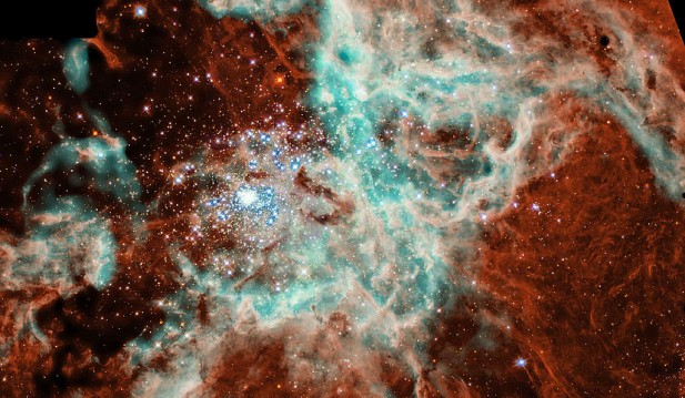 'Christmas Tree Cluster:' NASA Telescopes Capture Image of Festive Cosmic Lights