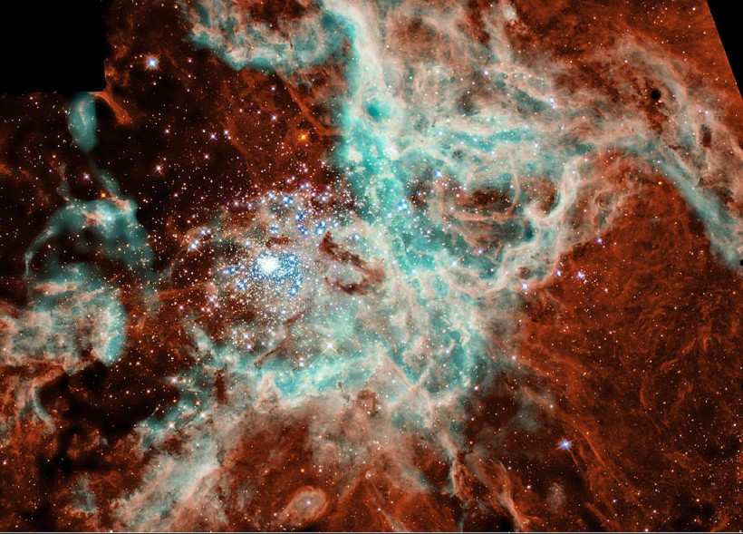 'Christmas Tree Cluster:' NASA Telescopes Capture Image of Festive Cosmic Lights