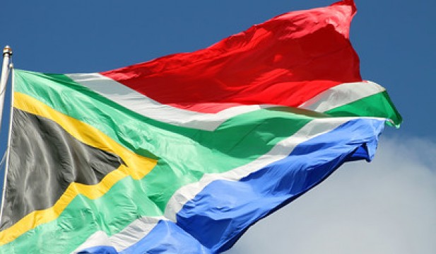 South African flag, Port Elizabeth, Eastern Cape, South Africa