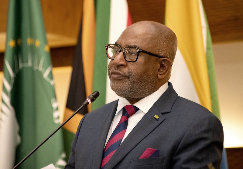 President Azali Assoumani of the Union of Comoros attending the African Union(AU) 3rd Men’s Conference on Positive Masculinity in Leadership to End Violence Against Women and Girls held at the DIRCO OR Tambo Building in Pretoria.