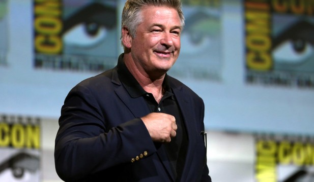 Alec Baldwin speaking at the 2016 San Diego Comic Con International, for 
