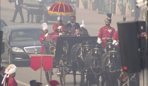 France's Macron Joins in India's Republic Day Parade
