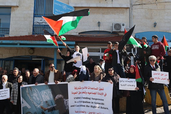 PALESTINIAN-ISRAEL-CONFLICT-UNRWA-PROTEST