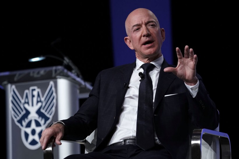 Amazon CEO And Blue Origin Founder Jeff Bezos Speaks At Air Force Association Air, Space And Cyber Conference