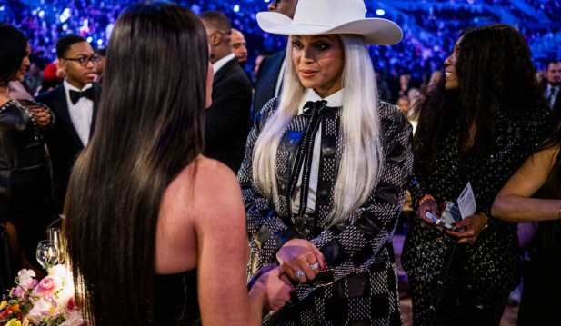 Dua Lipa and Beyoncé attend the 66th GRAMMY Awards 