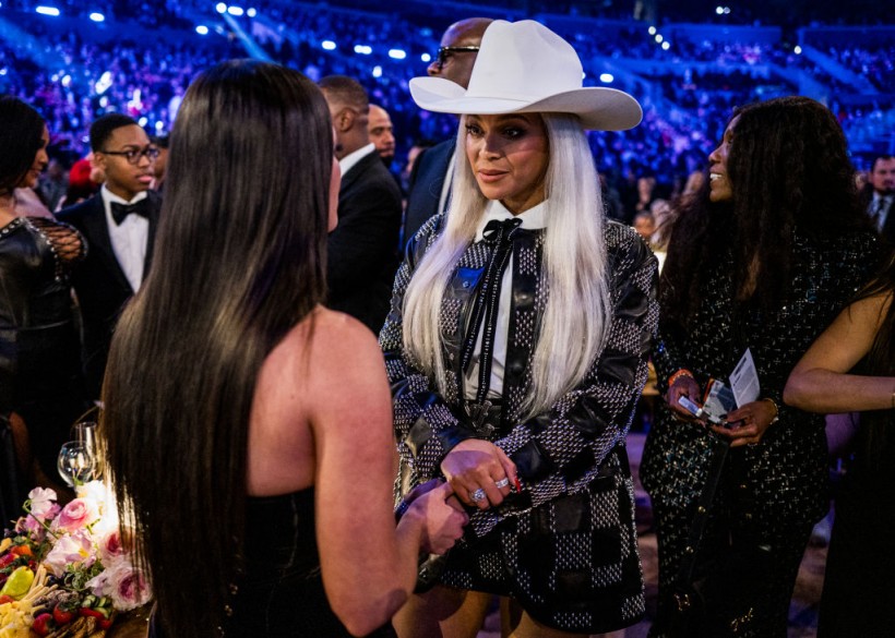 Dua Lipa and Beyoncé attend the 66th GRAMMY Awards 