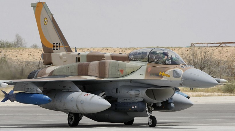 An Israeli air force F-16I fighter jet p