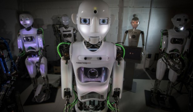 Humanoid Robots Are Made At Engineered Arts Robotics Factory