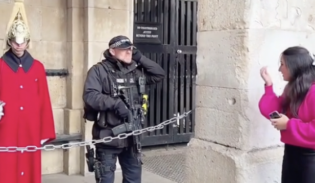 Watch: British Police Officer Confronts Tourists For 'Ridiculing' Silent Kings Guard: 'He's Not Having Fun'