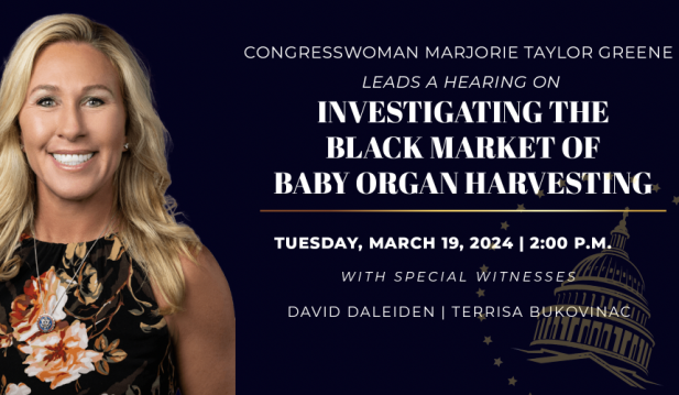 Smiling Marjorie Taylor Greene Announces 'Black Market Baby Organ Harvesting' Hearing