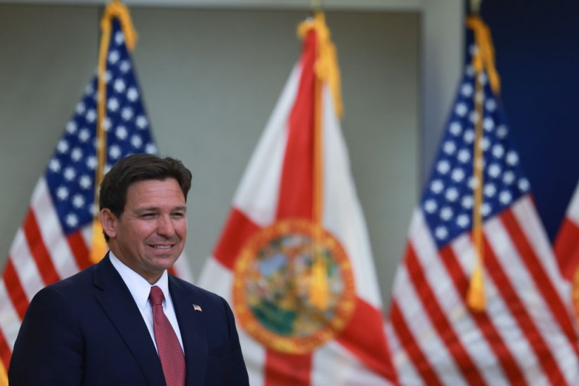 Florida Governor DeSantis Holds Press Conference In Miami