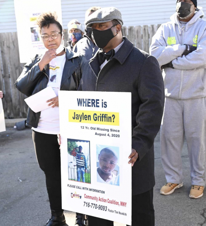 Tim Newkirk during search for Jaylen Griffin in Buffalo, New York.
