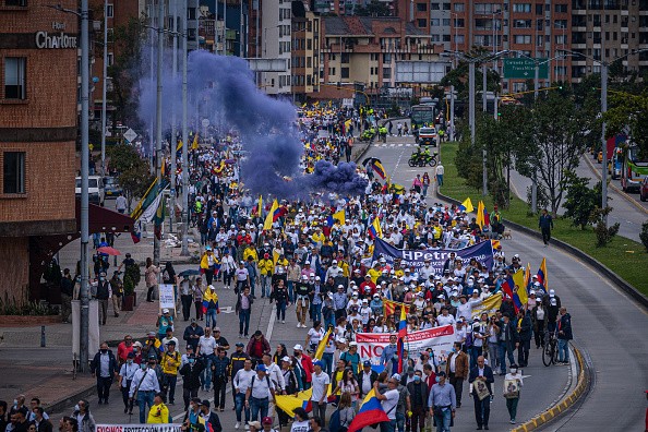 Colombians Protest Against Petro's Tax Reform