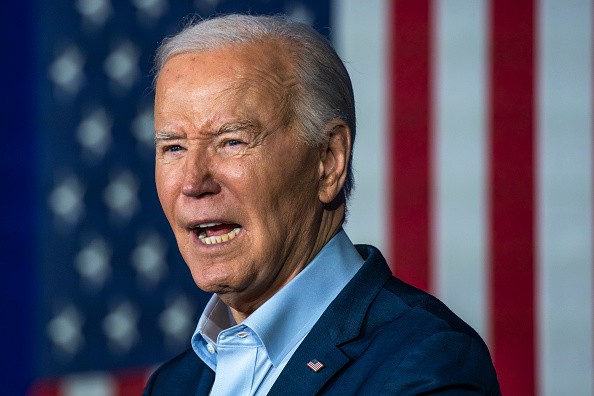 President Biden Campaigns For Re-Election In Scranton, Pennsylvania
