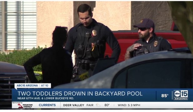 Twin toddlers drown in pool