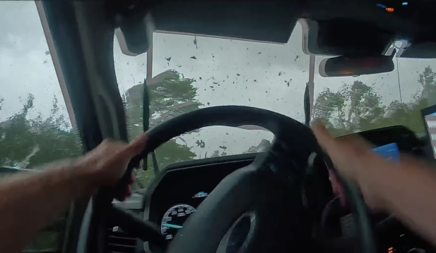WATCH: Iowa Sheriff's Sergeant Barely Escapes Tornado in Dramatic Car Race