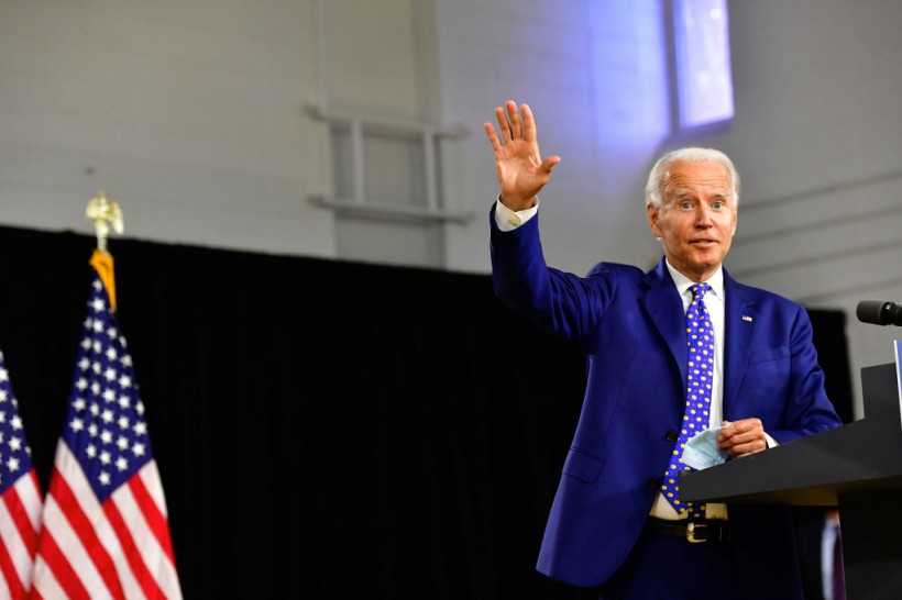 Presidential Candidate Joe Biden Makes Economic Address In Wilmington, Delaware
