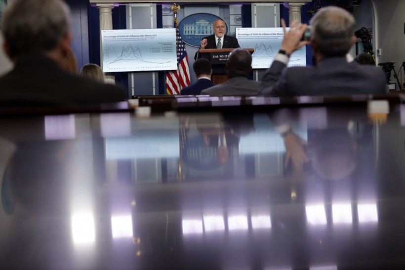 The White House Holds Daily Briefing On Coronavirus Pandemic