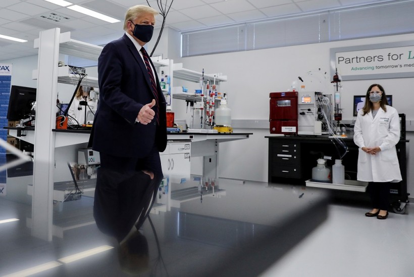 FILE PHOTO: U.S. President Trump visits Fujifilm Diosynth Biotechnologies' Innovation Center in Morrrisville, North Carolina