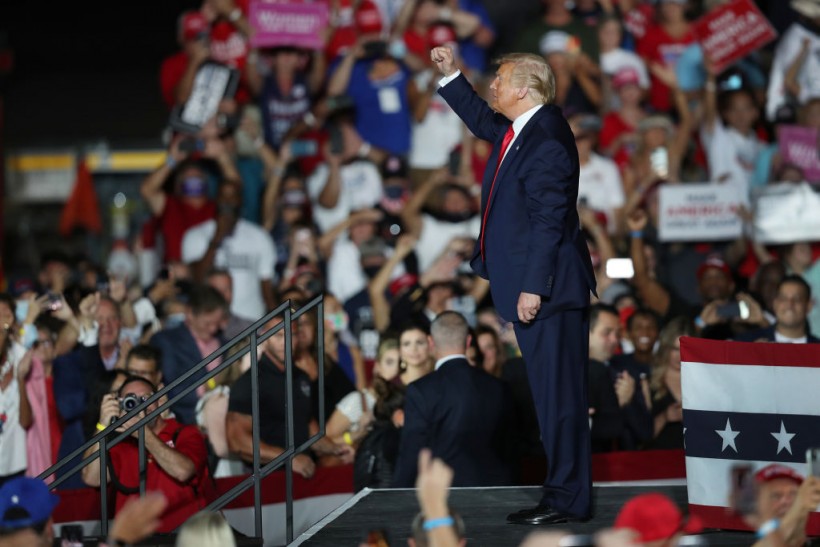 President Trump Holds First Campaign Rally Since Coronavirus Diagnosis