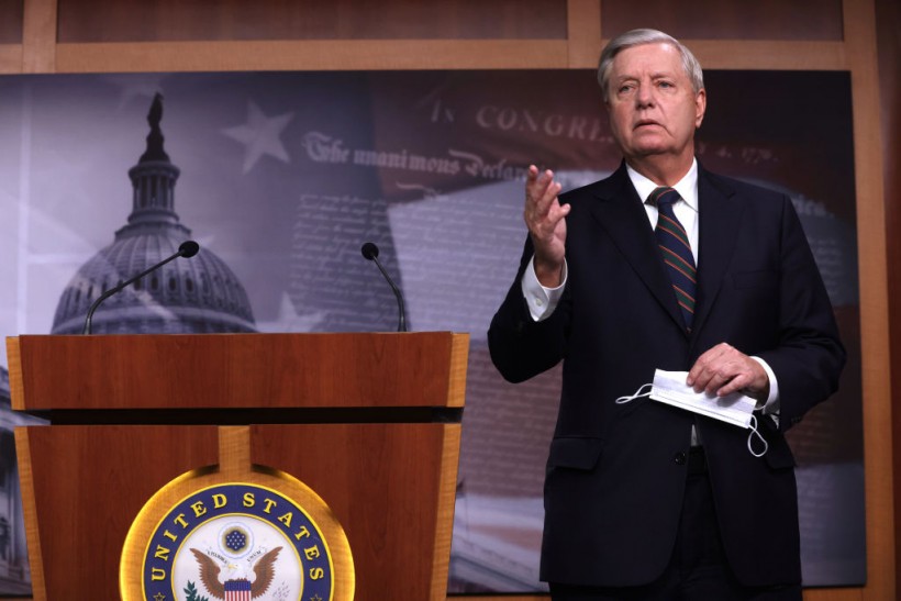 Sen. Lindsey Graham (R-SC) Holds A News Conference On Yesterday's Pro-Trump Mob Attack On The Capitol