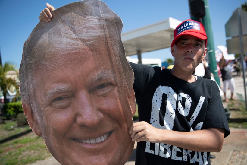 Pro Trump Rally Held Near Trump's Mar-a-Lago Estate On Presidents' Day