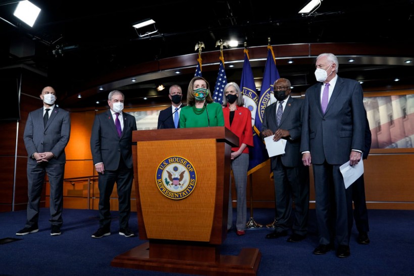 Nancy Pelosi, House Democrats Hold Press Conference On American Rescue Plan Act