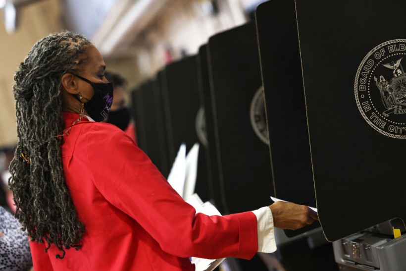 NYC Mayoral Candidate Maya Wiley Casts Her Vote In Early Voting