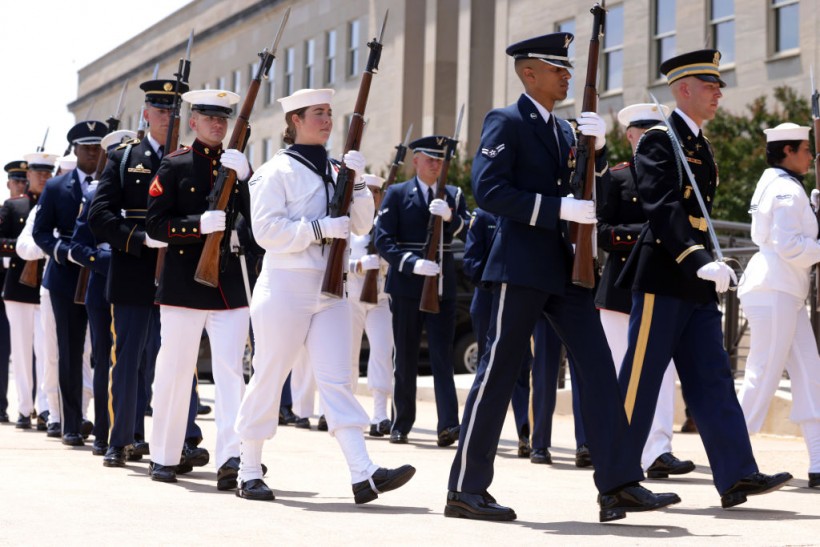 General Milley Hosts Honor Cordon For Israeli Defense Chief Gantz At The Pentagon