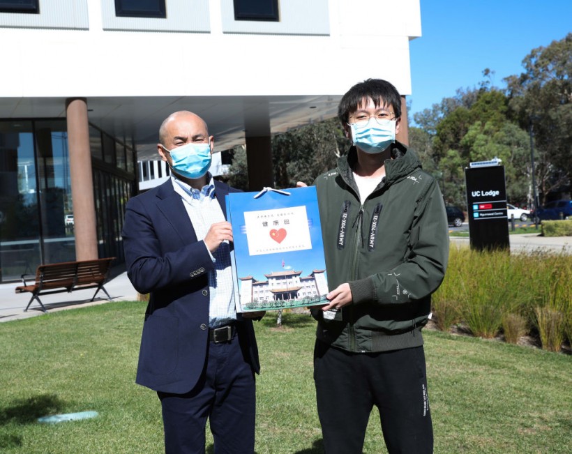 AUSTRALIA-CANBERRA-CHINESE EMBASSY-STUDENT-HEALTH PACK