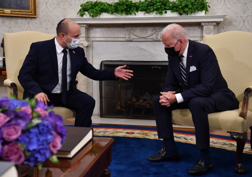 Sleepy Joe Biden appears to fall asleep during meeting with Israeli PM Naftali Bennett