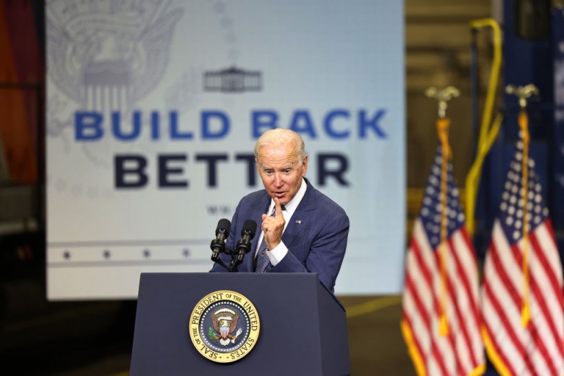 President Biden Delivers Remarks At NJ Transit Meadowlands Maintenance Complex