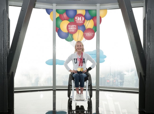 Empire State Building To Host US Paralympian And Gold Medalist Mallory Weggemann
