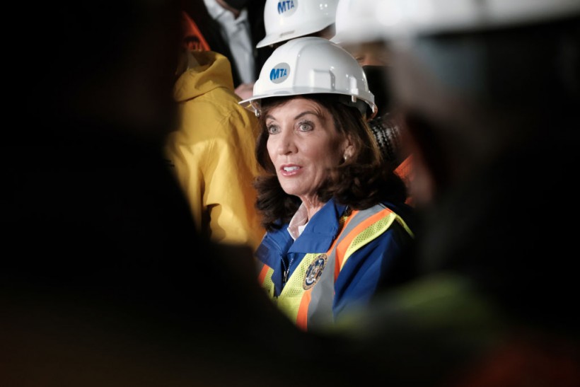 New York Governor Hochul Tours The Ongoing 2nd Avenue Subway Project In NYC