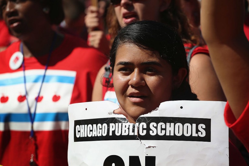 Chicago Teachers Union Holds Rally After Week of Striking