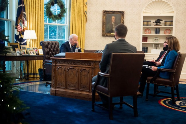 President Biden Speaks With Ukrainian President Zelensky In Oval Office Call
