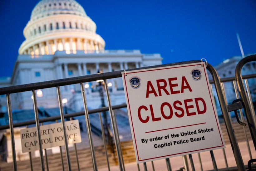 Authorities Reinstall Capitol Fence Ahead of President Joe Biden's State of the Union as Truckers Convoy Plan DC Protests