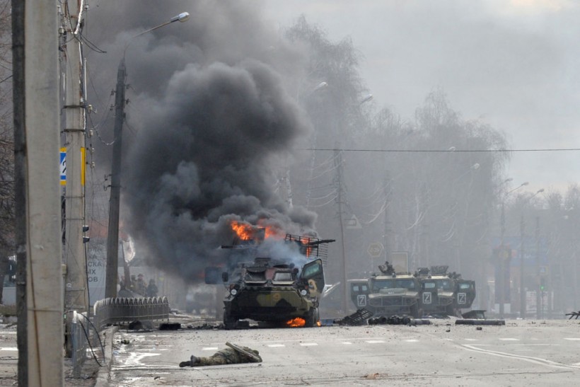 Russia-Ukraine War: Video Shows How Ukrainian Military Used Kamikaze Drones to Destroy Russian Tank