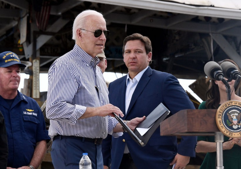 Florida: Joe Biden, Ron DeSantis Put Up Unified Front Amid Relief Efforts for Hurricane Ian Victims