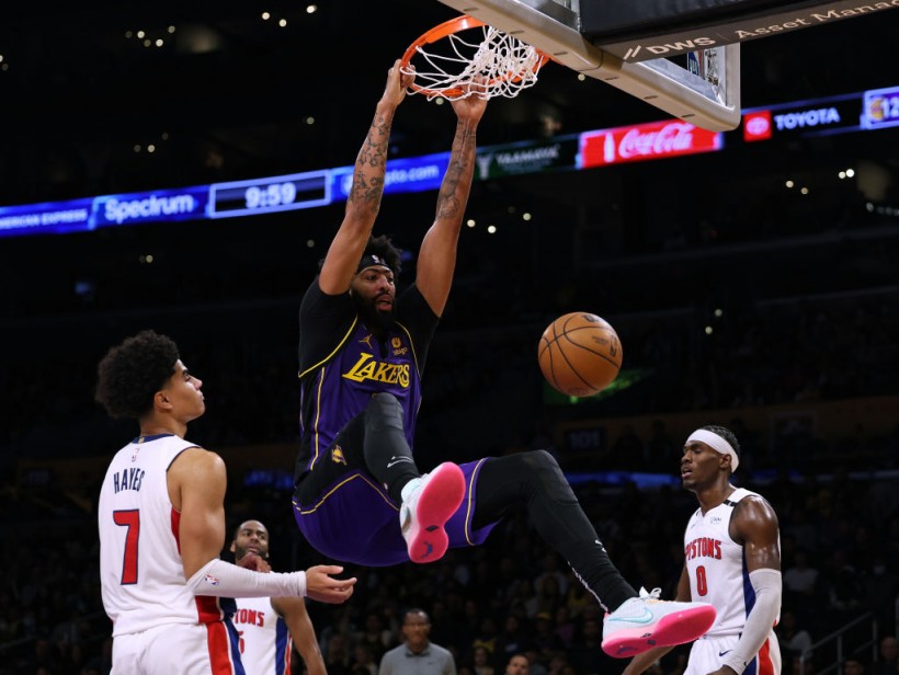 No LeBron, No Problem: Lakers Record 2nd Straight Win as Davis Explodes Against Pistons