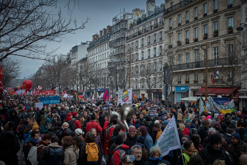 French Unions Lead Protests Opposing Higher Retirement Age