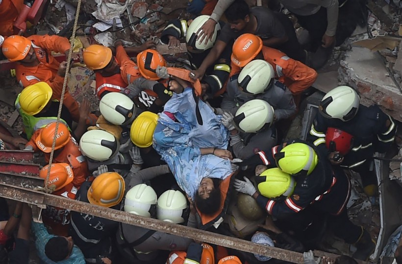 India: Apartment Block Collapses; 3 Dead, Over Two Dozen Trapped