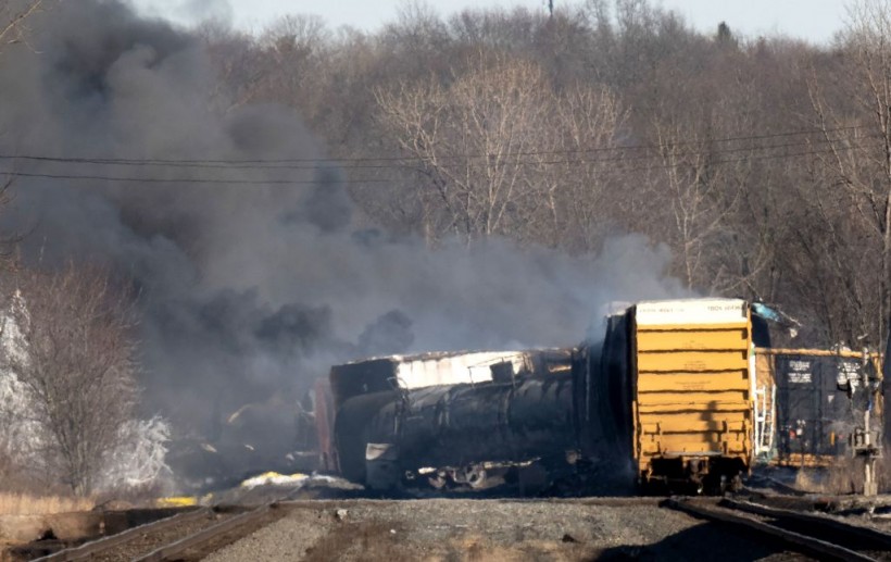 Ohio Orders Evacuations After Derailed Train Caused Massive Fire