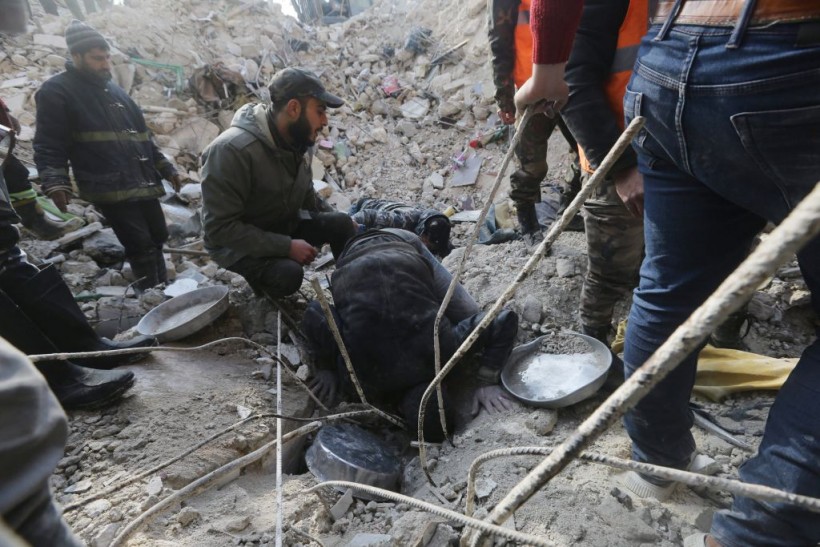 Syria Earthquake: Heartbreaking Scene as Dad Mourns Baby’s Death