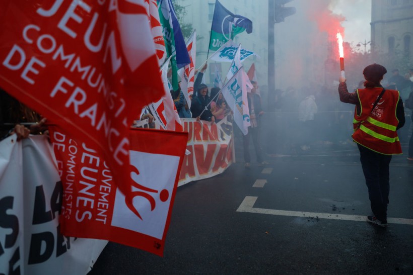 France May Day Protests: Police Fire Teargas Amid Clashes with Demonstrators