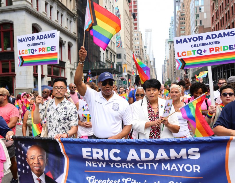 Eric Adams Join Thousands in LGBTQ+ Pride March From New York to San Francisco