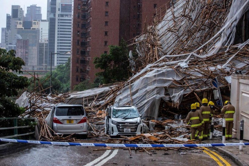 China Floods: Car Terrifyingly Plunges Into Crater as Bridge Collapsed After Record Rains