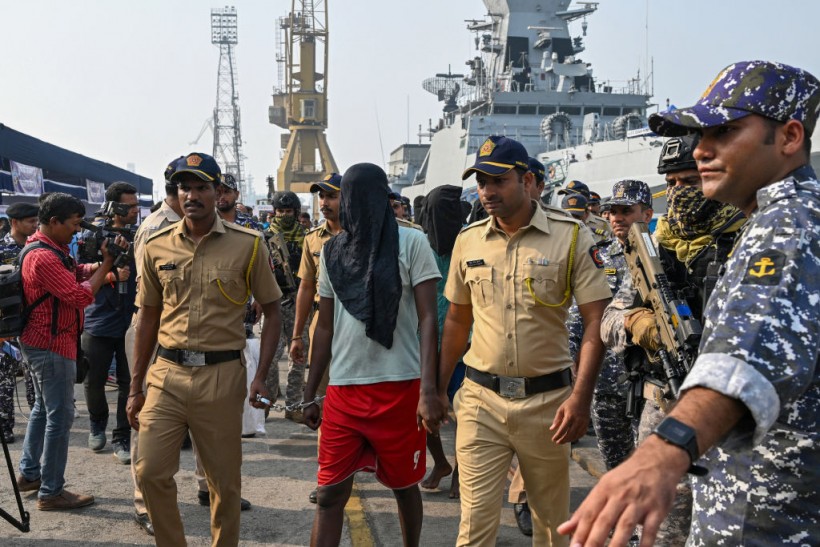 Captured Somali Pirates