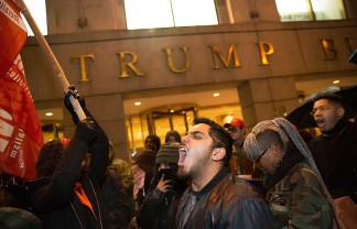 Trump Building Protest